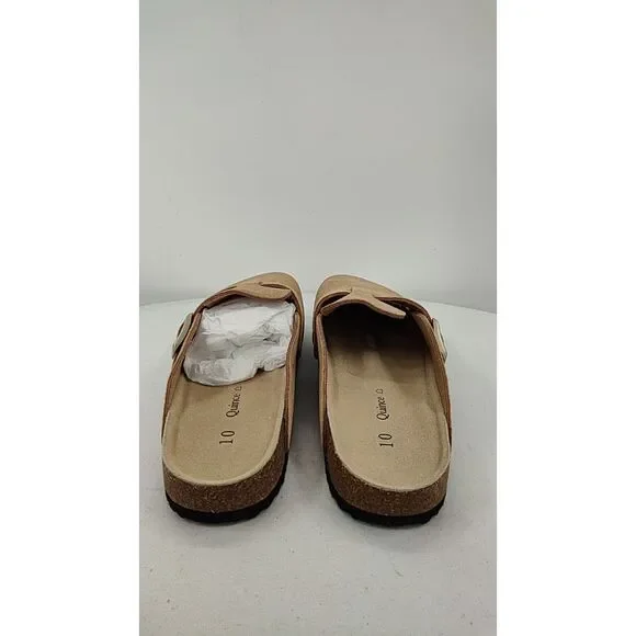 Quince Water Repellent Suede Clog Mule Dune Shoes 10 - Picture 3 of 3